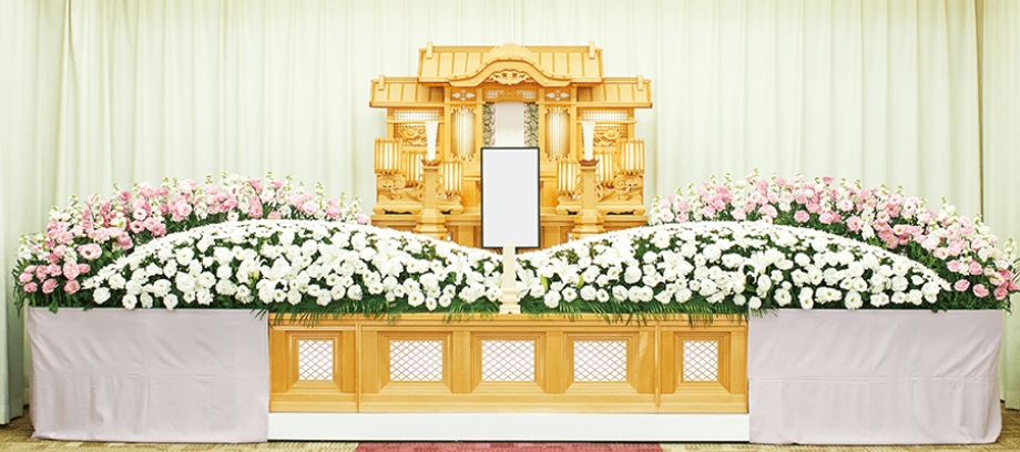白木祭壇 家族葬 一般葬 クラシックタイプ
