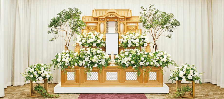 白木祭壇 家族葬 一般葬 モダンタイプ