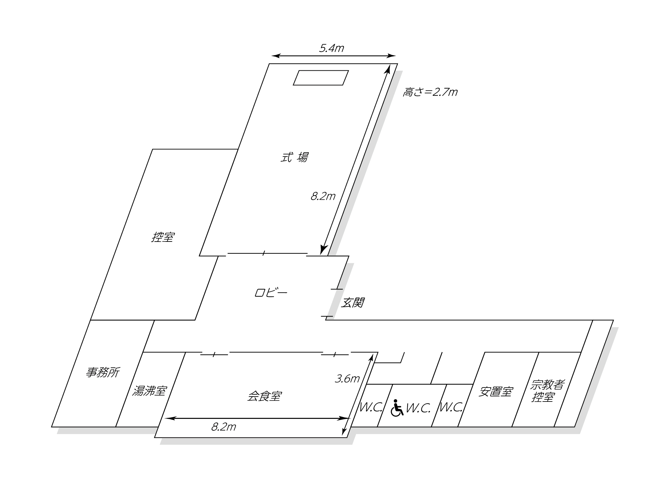 エテルノ小野原会館見取り図